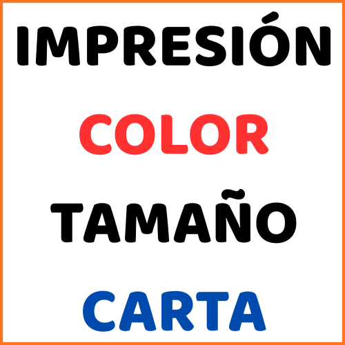 IMPRESION COLOR TAMAÑO CARTA